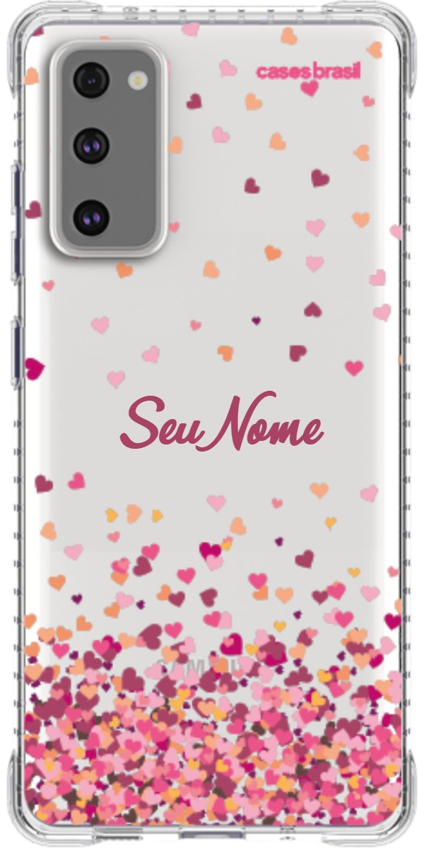 Capinha para Celular Corações Flutuantes