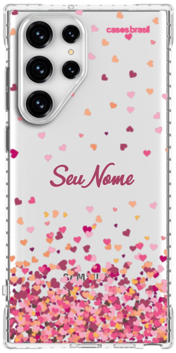 Capinha para Celular Corações Flutuantes