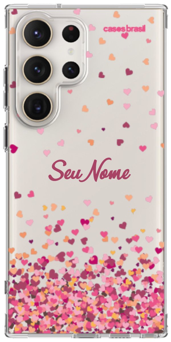 Capinha para Celular Corações Flutuantes