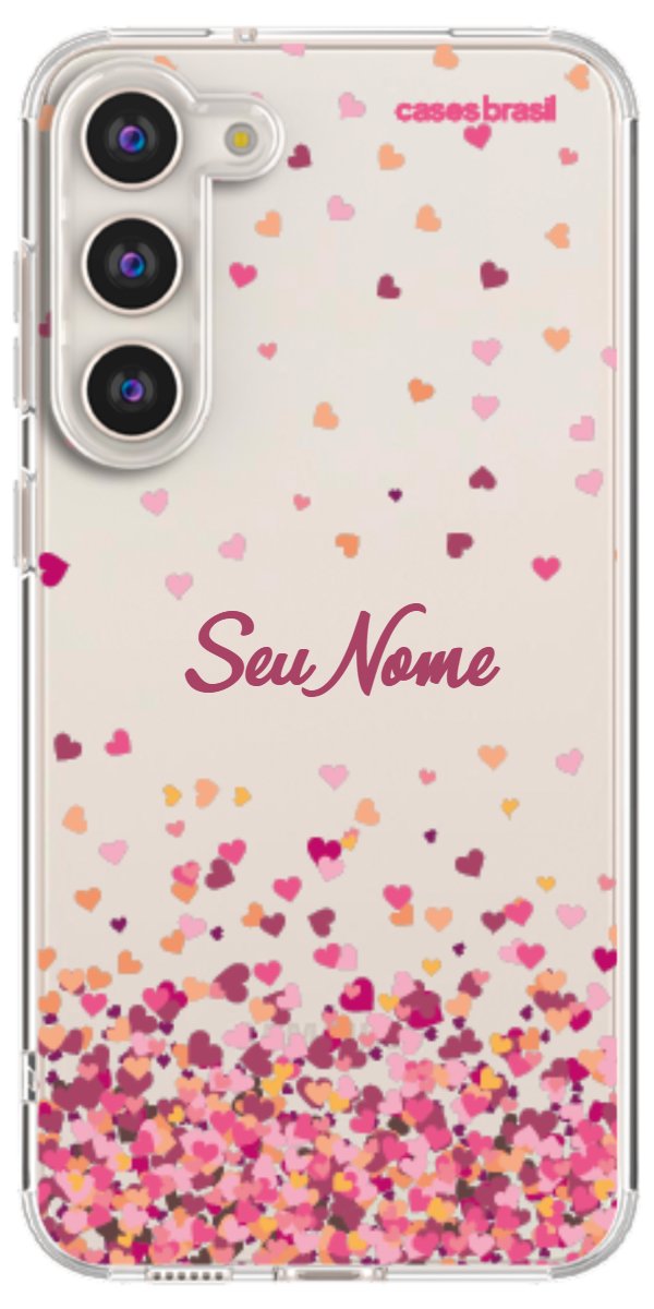 Capinha para Celular Corações Flutuantes