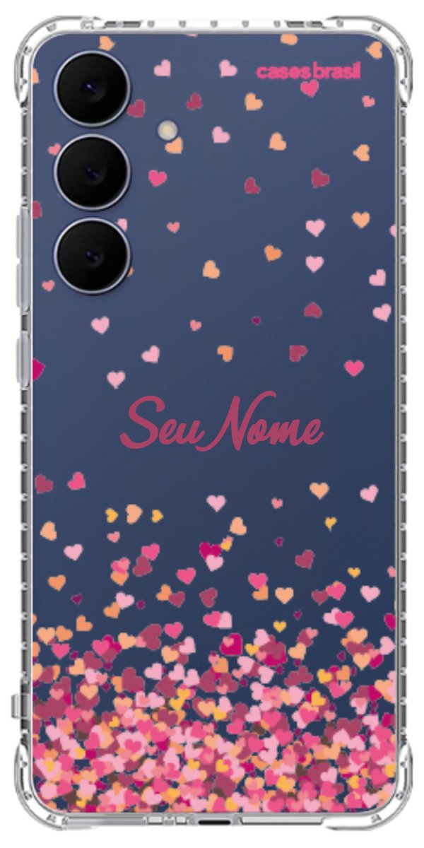 Capinha para Celular Corações Flutuantes