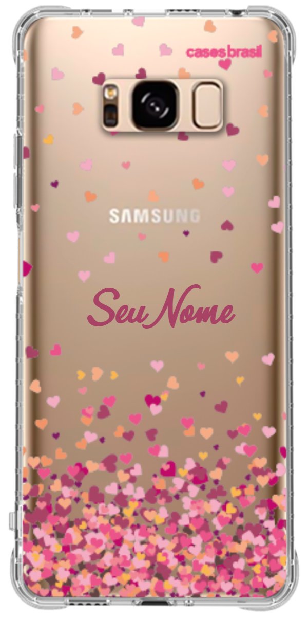 Capinha para Celular Corações Flutuantes
