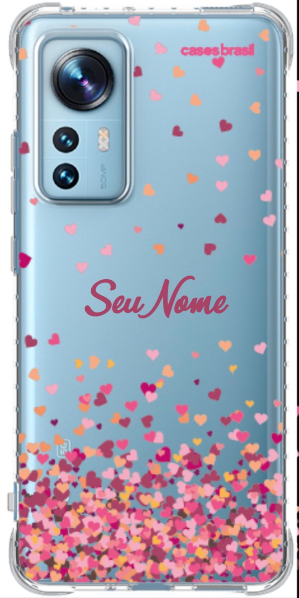 Capinha para Celular Corações Flutuantes