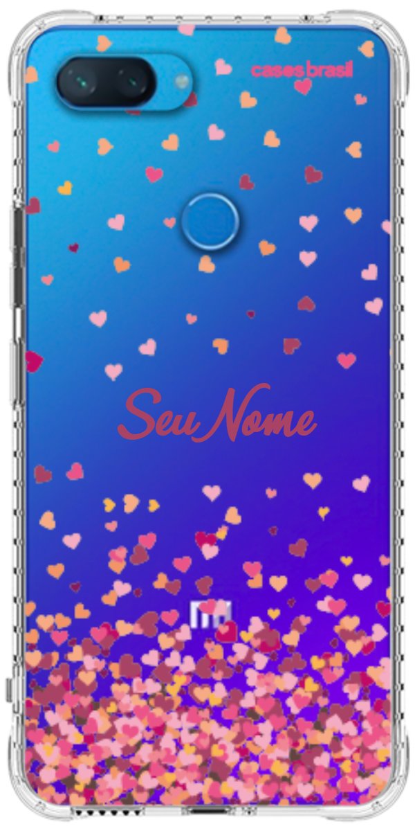 Capinha para Celular Corações Flutuantes