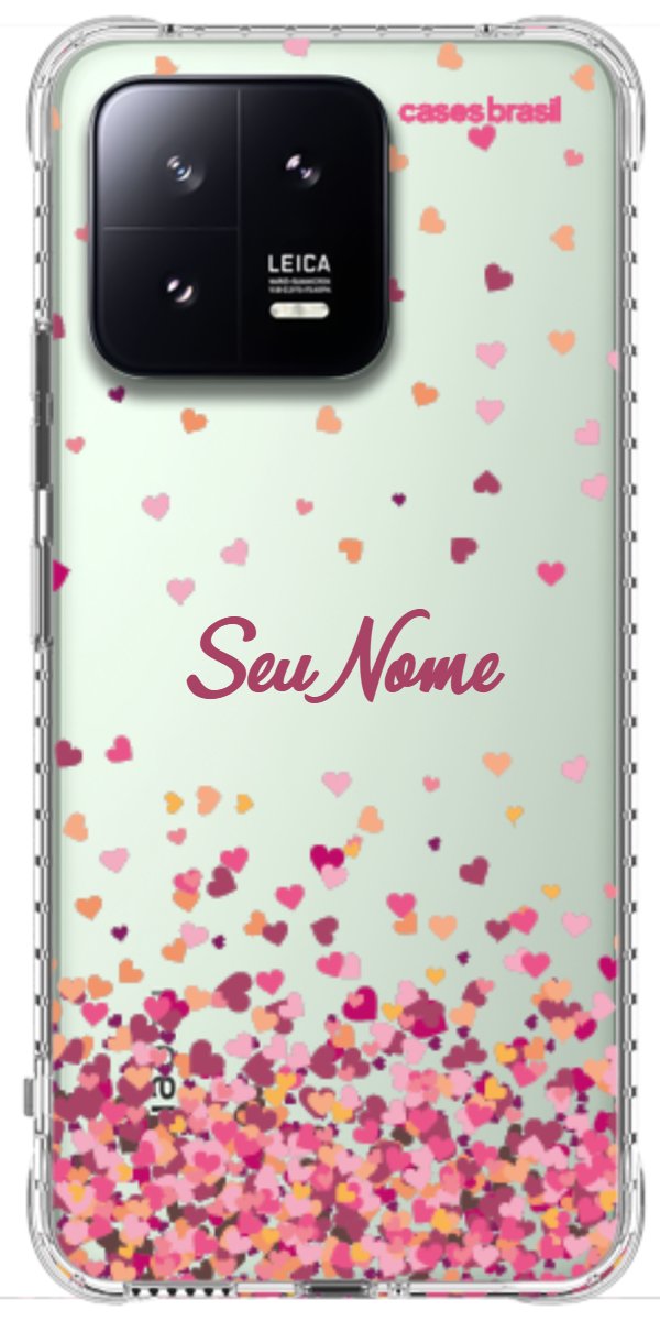 Capinha para Celular Corações Flutuantes