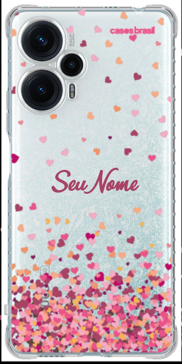 Capinha para Celular Corações Flutuantes