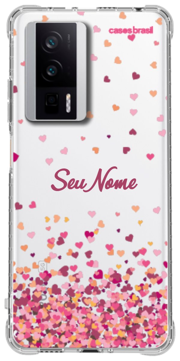 Capinha para Celular Corações Flutuantes