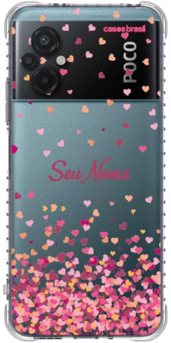 Capinha para Celular Corações Flutuantes