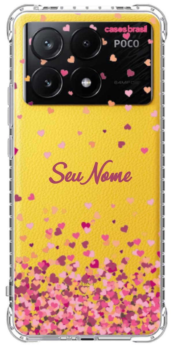 Capinha para Celular Corações Flutuantes