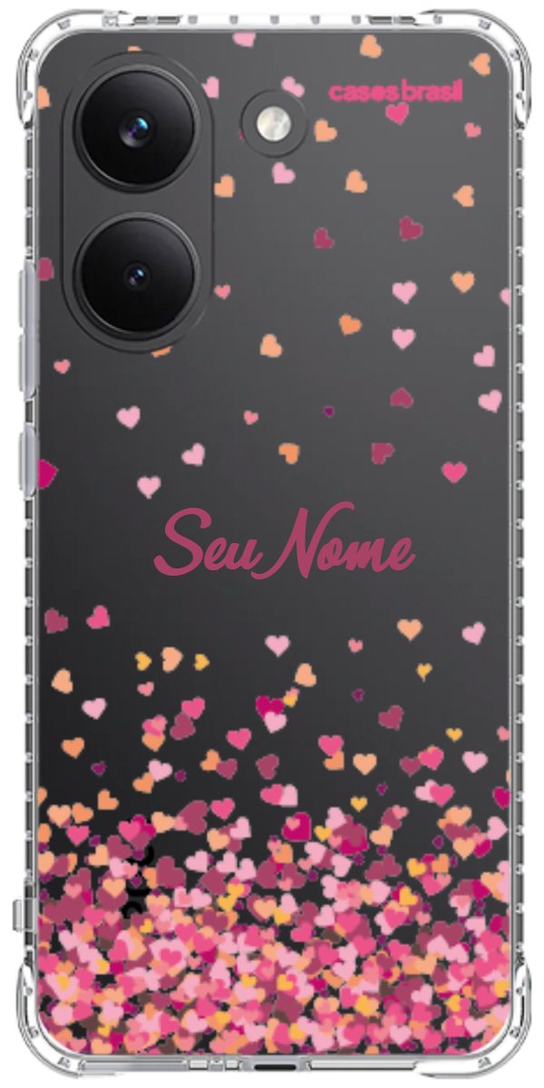 Capinha para Celular Corações Flutuantes