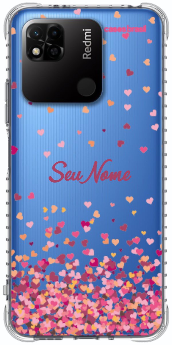 Capinha para Celular Corações Flutuantes