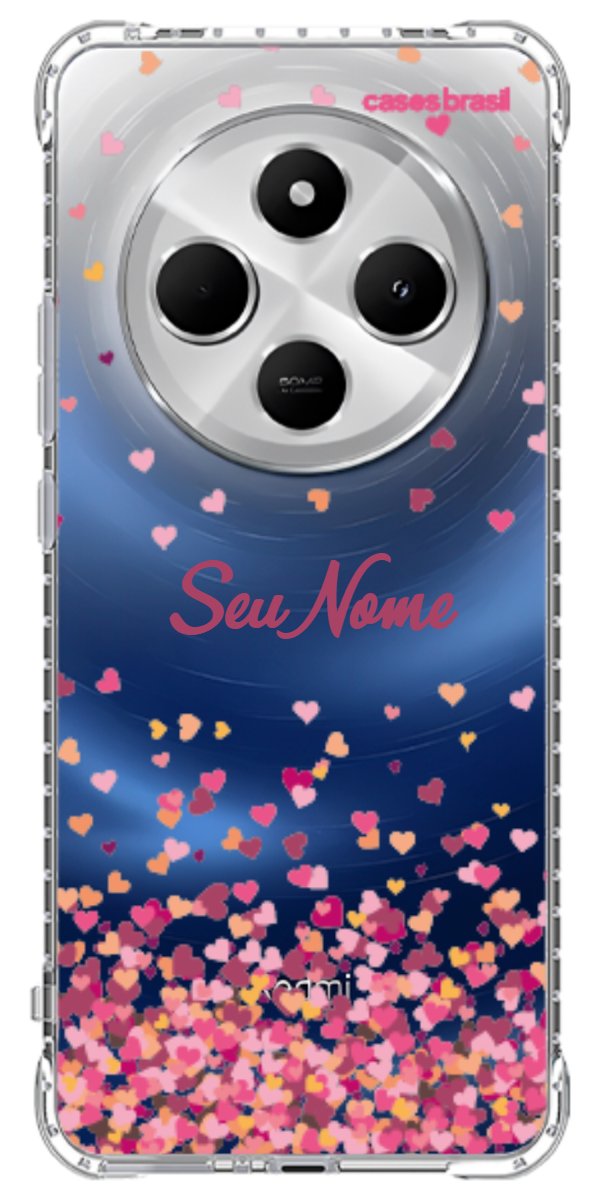 Capinha para Celular Corações Flutuantes