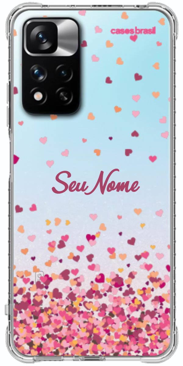 Capinha para Celular Corações Flutuantes