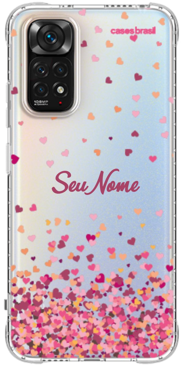 Capinha para Celular Corações Flutuantes