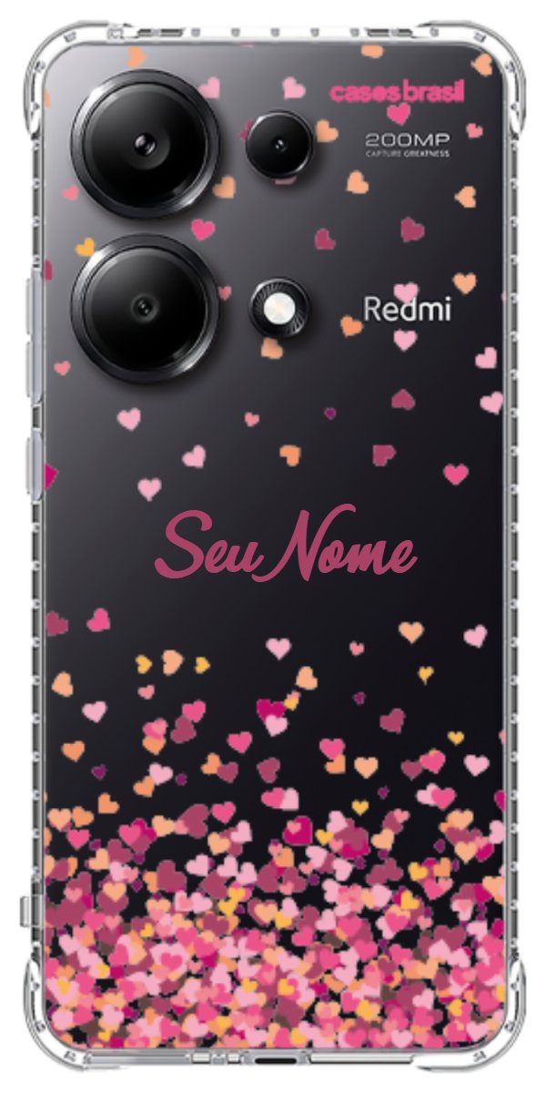 Capinha para Celular Corações Flutuantes