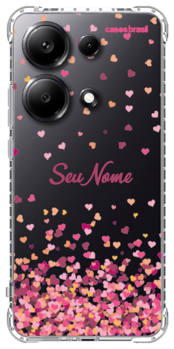 Capinha para Celular Corações Flutuantes