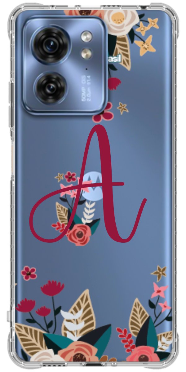 Capinha para Celular Flores com a Inicial