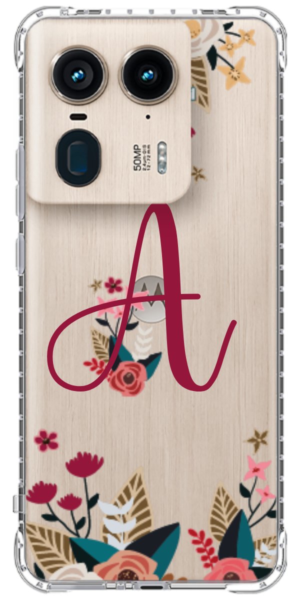 Capinha para Celular Flores com a Inicial