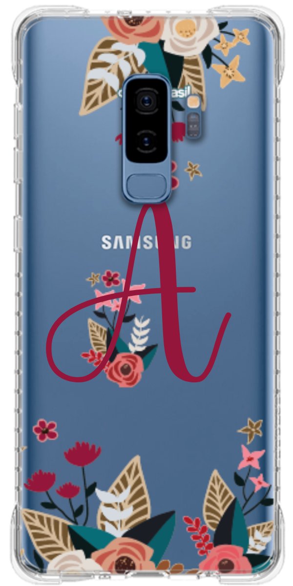 Capinha para Celular Flores com a Inicial