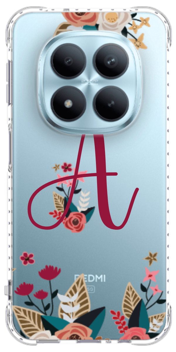 Capinha para Celular Flores com a Inicial