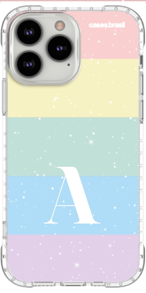 Capinha para Celular Arco-íris Estrelado