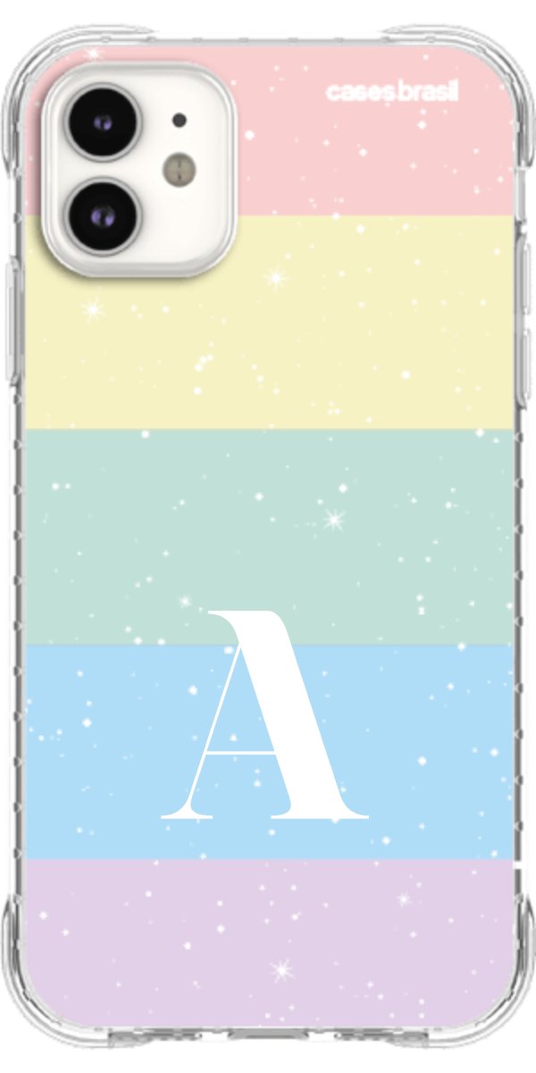 Capinha para Celular Arco-íris Estrelado