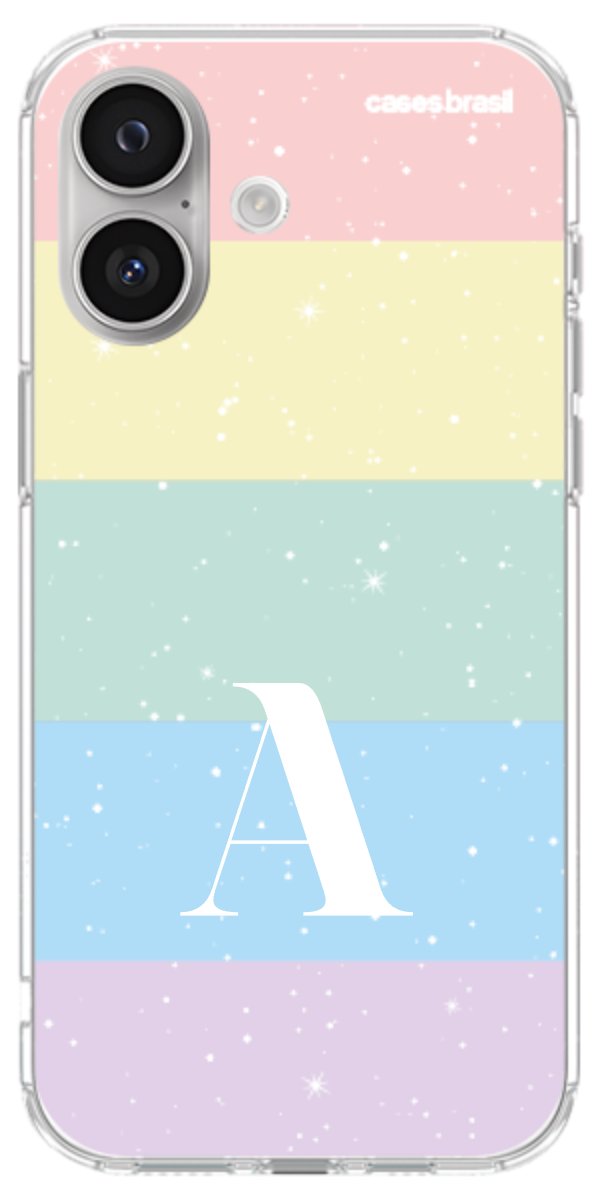 Capinha para Celular Arco-íris Estrelado