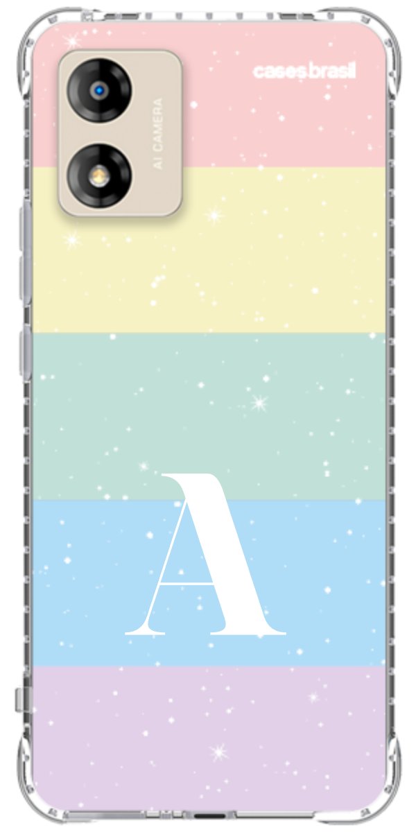 Capinha para Celular Arco-íris Estrelado