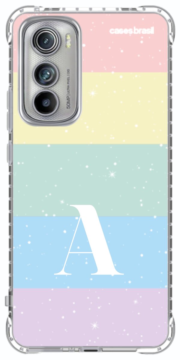 Capinha para Celular Arco-íris Estrelado
