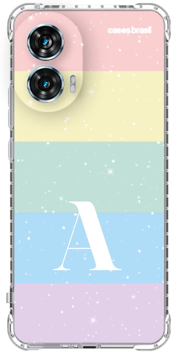 Capinha para Celular Arco-íris Estrelado