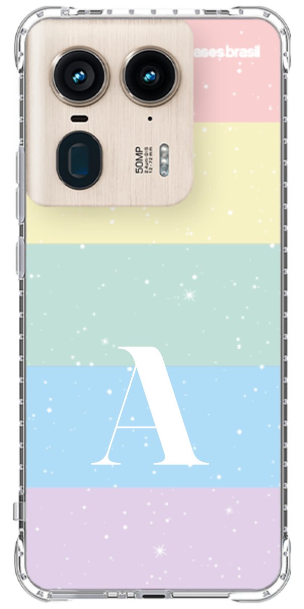 Capinha para Celular Arco-íris Estrelado
