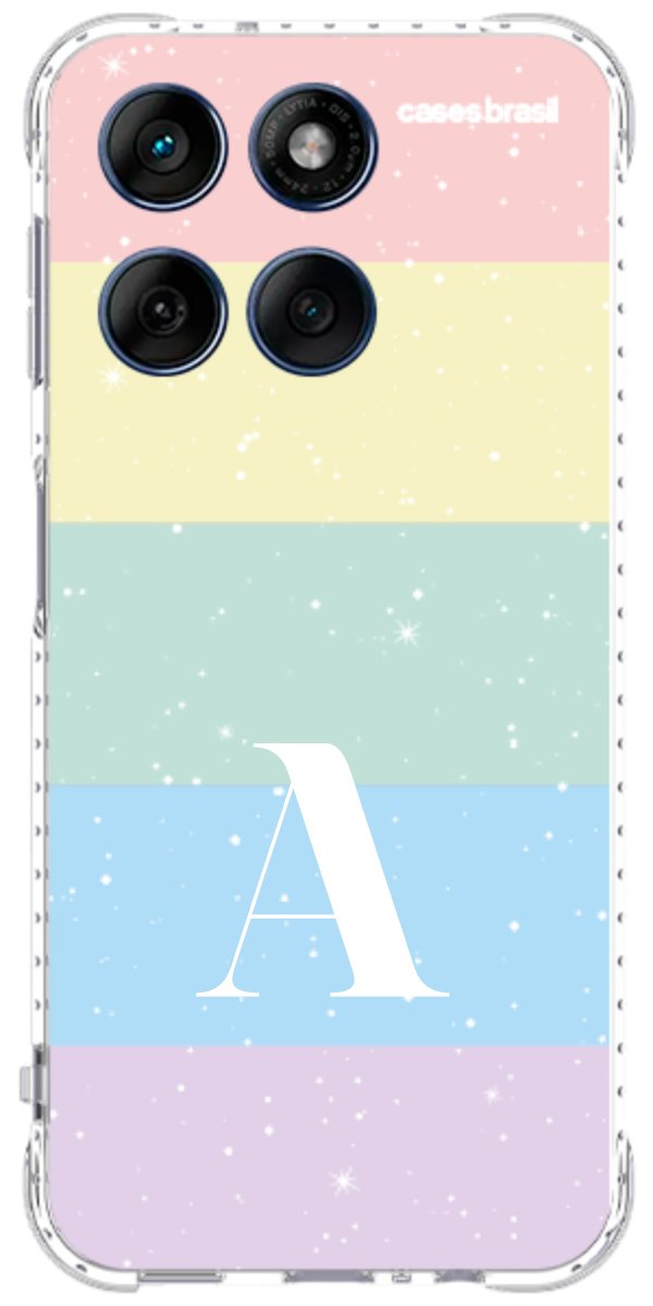 Capinha para Celular Arco-íris Estrelado