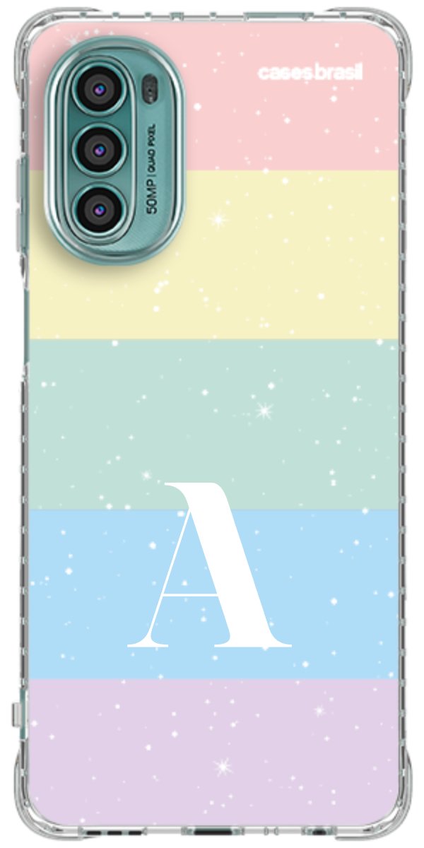 Capinha para Celular Arco-íris Estrelado