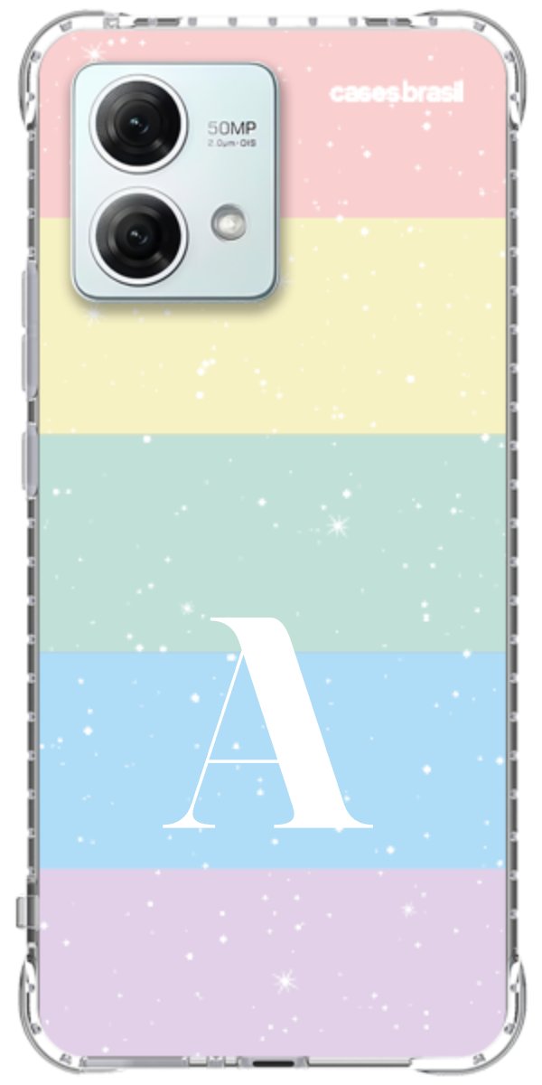 Capinha para Celular Arco-íris Estrelado