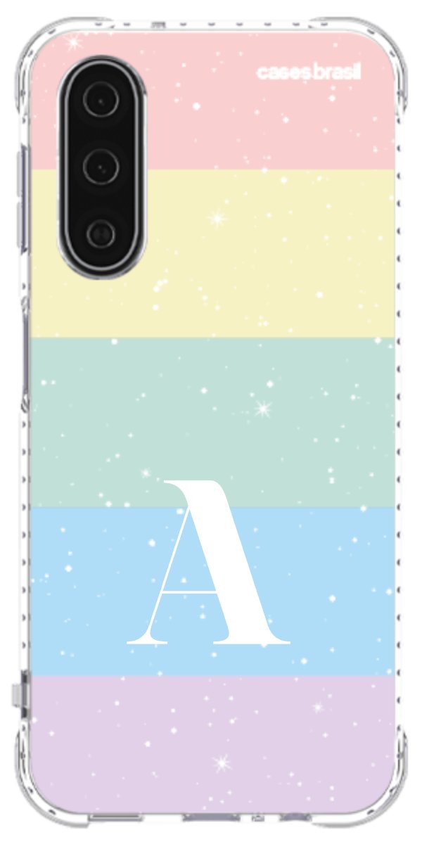 Capinha para Celular Arco-íris Estrelado