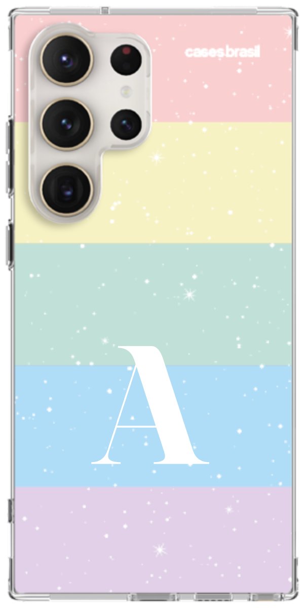 Capinha para Celular Arco-íris Estrelado