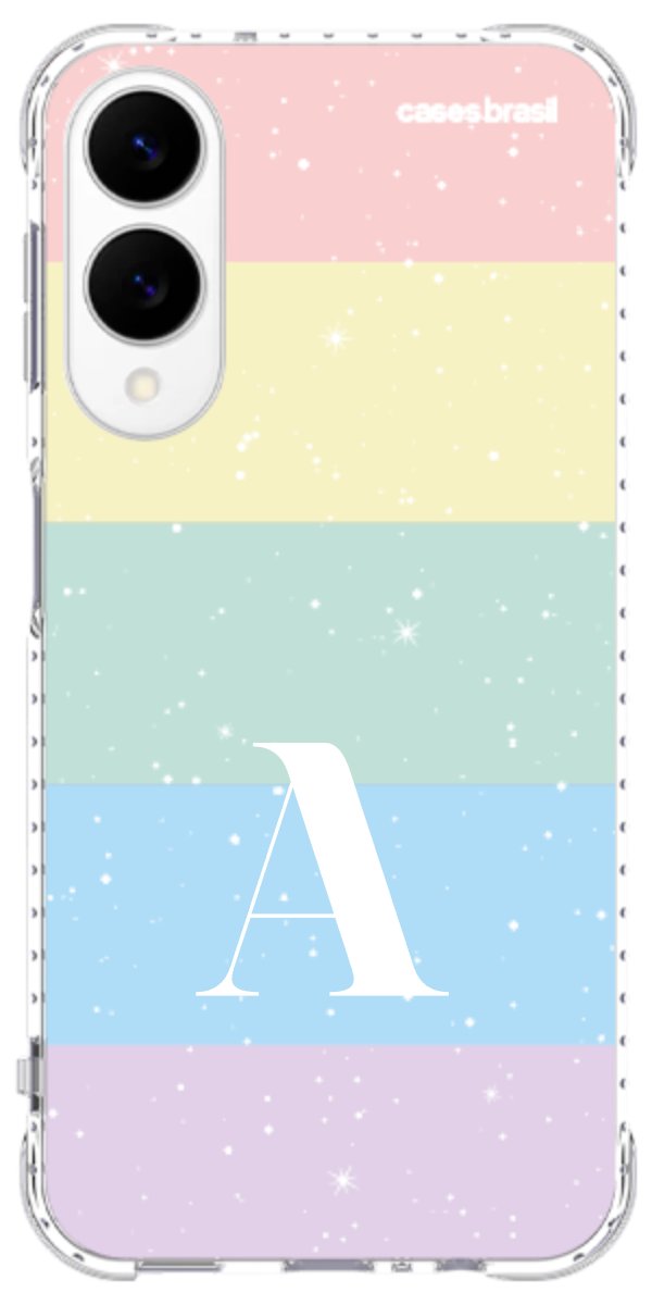 Capinha para Celular Arco-íris Estrelado