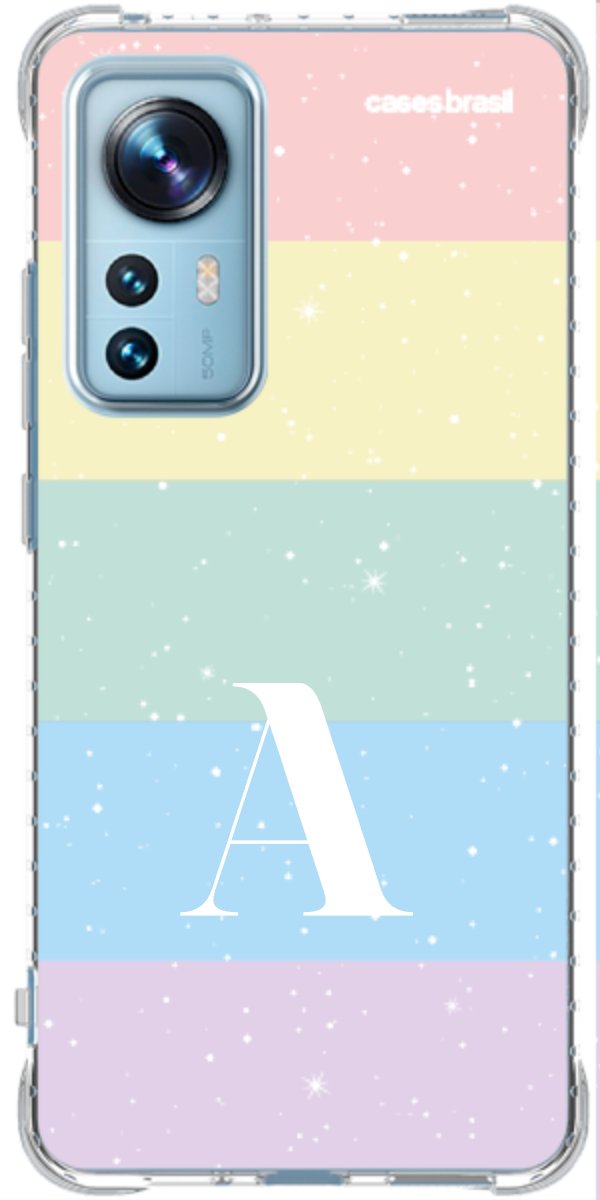 Capinha para Celular Arco-íris Estrelado