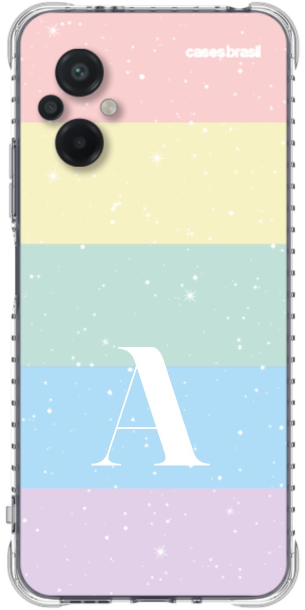 Capinha para Celular Arco-íris Estrelado