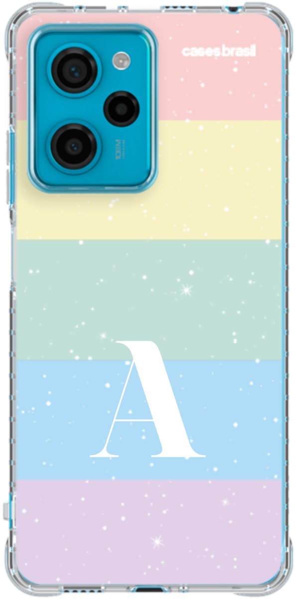 Capinha para Celular Arco-íris Estrelado
