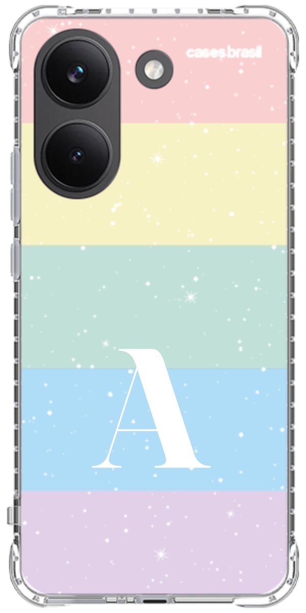 Capinha para Celular Arco-íris Estrelado