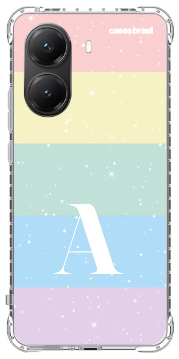 Capinha para Celular Arco-íris Estrelado