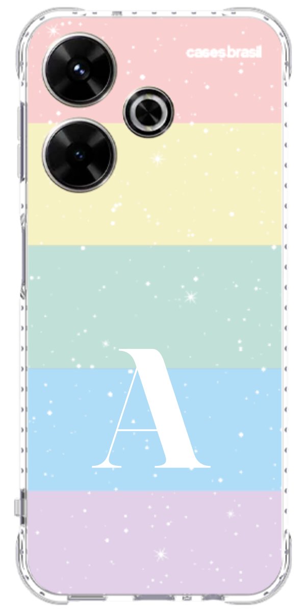 Capinha para Celular Arco-íris Estrelado