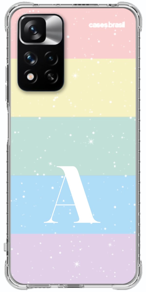Capinha para Celular Arco-íris Estrelado