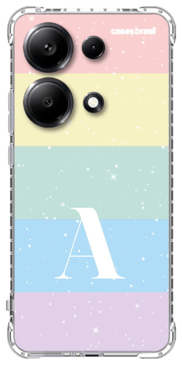Capinha para Celular Arco-íris Estrelado