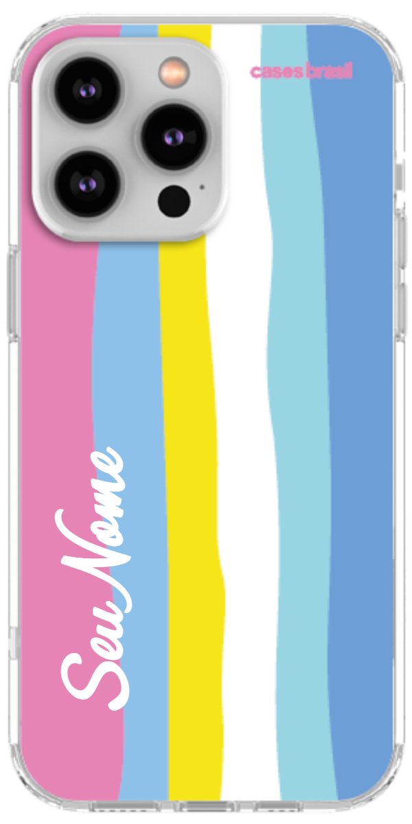 Capinha para Celular Arco-íris Vertical Colorido
