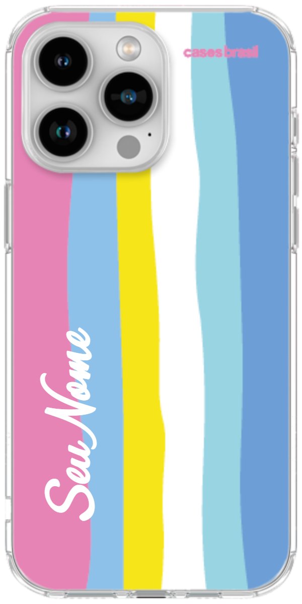 Capinha para Celular Arco-íris Vertical Colorido