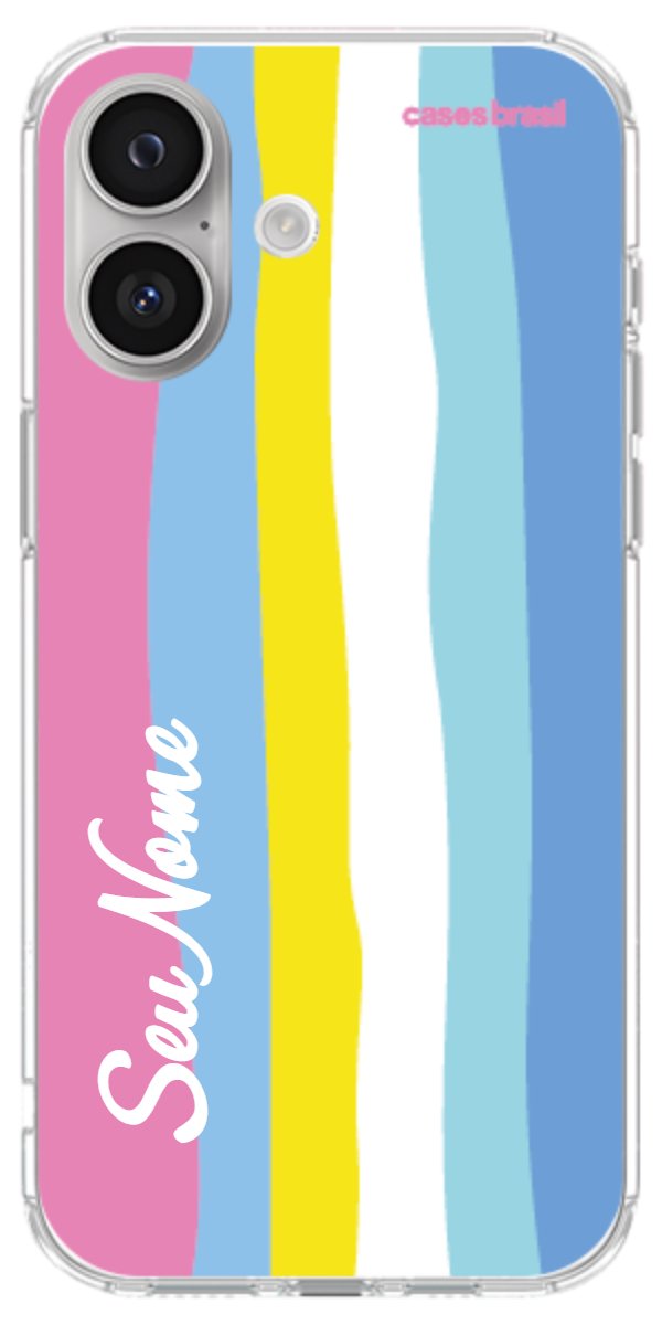 Capinha para Celular Arco-íris Vertical Colorido