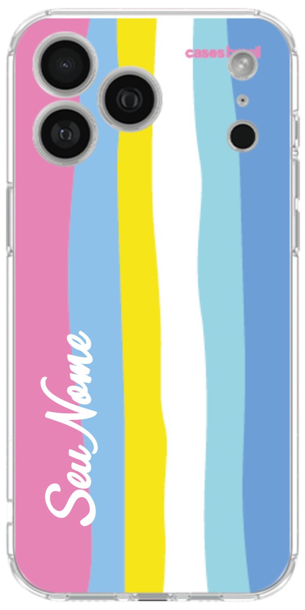 Capinha para Celular Arco-íris Vertical Colorido
