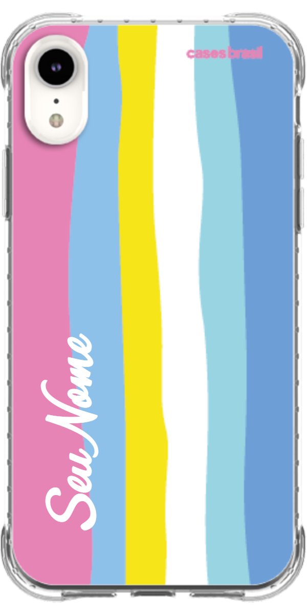 Capinha para Celular Arco-íris Vertical Colorido